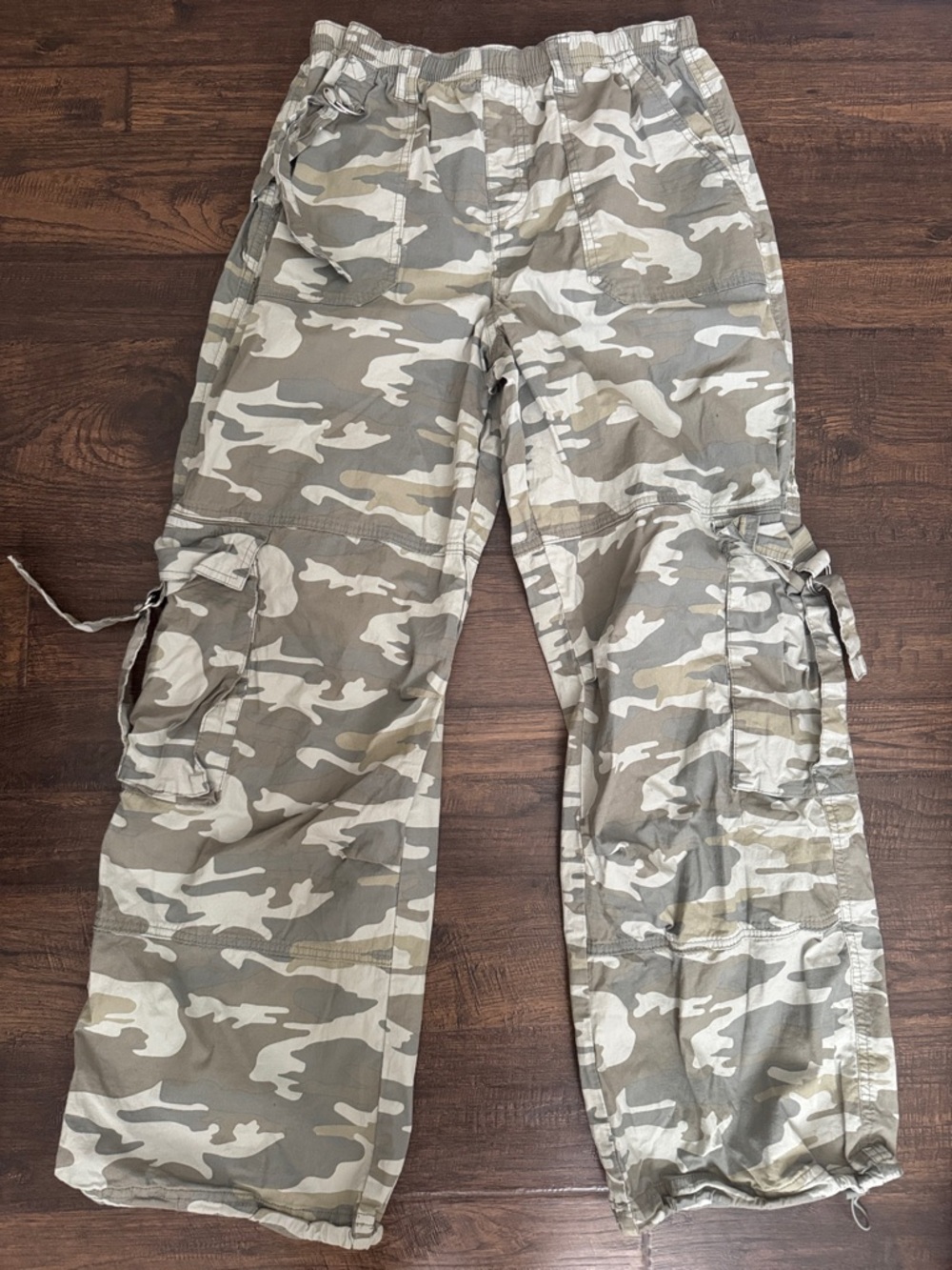 Camo Utility Cargo Pants - Olive & Tan